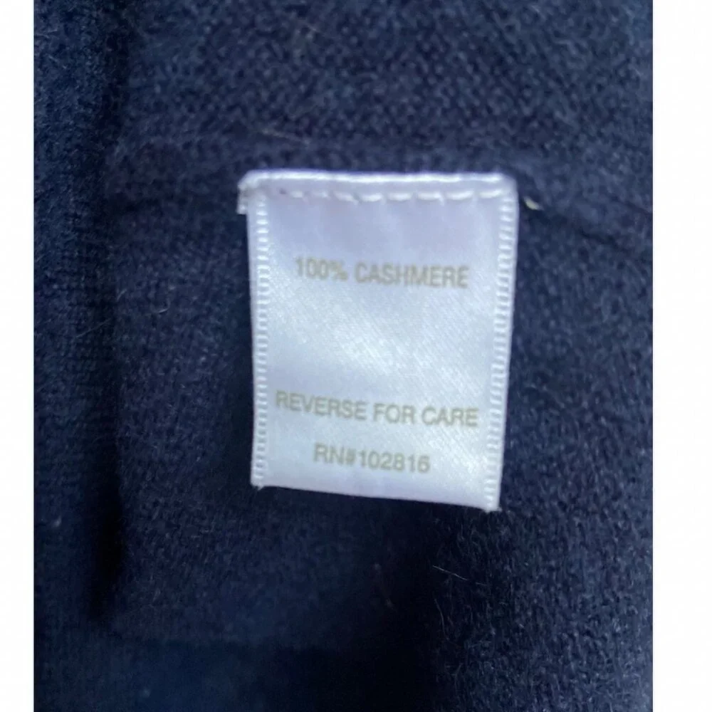 Garnet Hill 100% Cashmere Blue Pullover Sweater Size  XS - Picture 5 of 5